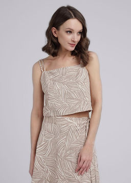 CLE Майка жен. укор. 246569/144ззн т.бежевый/св.бежевый