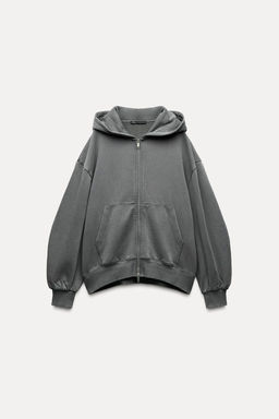 OVERSIZE ZIP-UP HOODIE - Zara фото 7