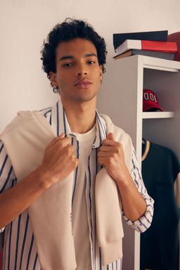 Оксфордская рубашка в полоску с длинным рукавом Relax Fit - Defacto фото 7