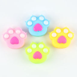 Цена за 12 шт. Сквиш антистресс - игрушка «Лапка» с пастой, МИКС