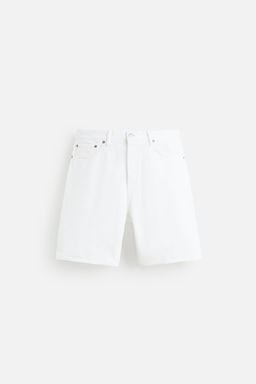 LIMITED EDITION STRAIGHT-LEG DENIM BERMUDA SHORTS - Zara фото 18