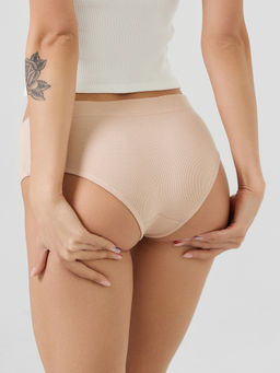 Цена за 2 штуки! Трусы женские слипы мультипак (3 шт.) в персиково-розовом цвете - Mark formelle фото 5