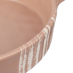 MILLIMI Форма для запек. и сервировки кругл. с ручками 2,5*21,5*5см, 1л керам, бежева арт. 826-389