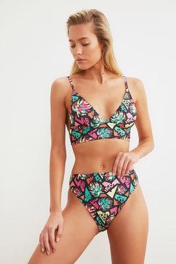 TRENDYOLMILLA Zebra Desenli Yuksek Bel Regular Bikini Alt? TBESS21BA0320  фото 11