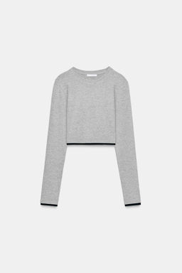 MOCK LAYER CROP T-SHIRT - Zara фото 7