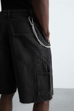 CARPENTER POCKET DENIM BERMUDA SHORTS - Zara фото 14