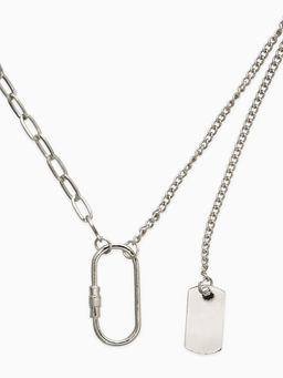 Цепь «Карабин», L=40 см, цвет серебро