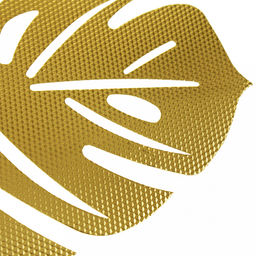 Салфетка декоративная Лист 32х41см рифленая, ПВХ, золото (Китай) - Домашняя мода фото 2