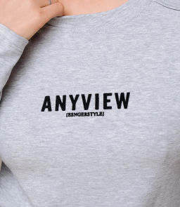 Лонгслив #КТ9072, серый меланж - Dommod фото 5