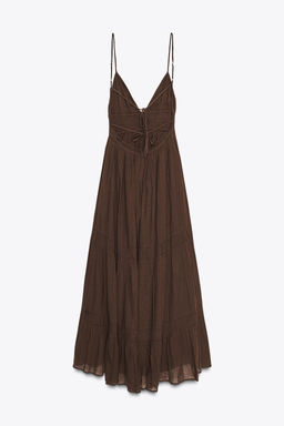 GAUZE MIDI DRESS - Zara фото 8