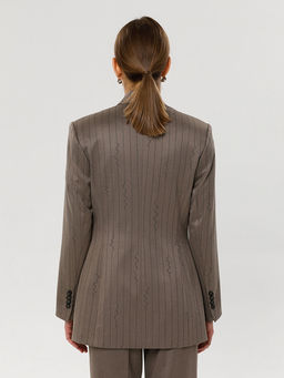 Жакет в полоску