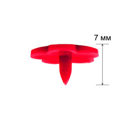 Кнопка Micron POM-12 FL Кнопки пластиковые пластик d 12 мм 15 шт. № 003 красный