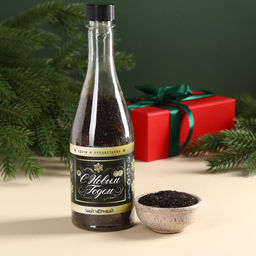 Чай чёрный С Новым годом в бутылке, 125 г.