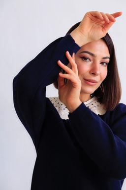 Martichelli Костюм вязаный сине-чёрный фото 5