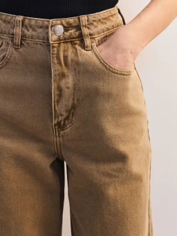 Широкие джинсы с высокой посадкой ZR2605092310-62 / Zarina