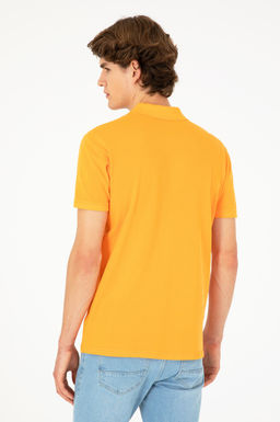 Мужская оранжевая базовая футболка - U.s. polo assn фото 5