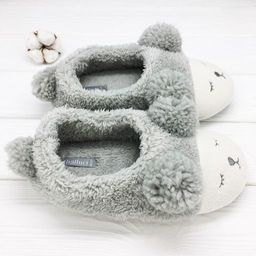 Тапочки Мишки серые с задником - Halluci фото 3