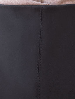 Юбка Vilatte D46.053 из хлопка с полиуретаном чёрный  фото 3
