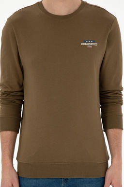 Мужской свитшот цвета хаки Неожиданная скидка в корзине - U.s. polo assn фото 6
