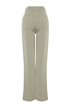 Bej More Sustainable %100 Tencel Dusuk Bel Wide Leg Jeans TWOSS23JE00219 - Trendyolmilla фото 26