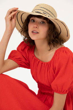 U. S. Polo Assn Женское красное тканое платье - U.s. polo assn фото 2