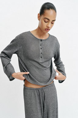 PANTAL?N RECTO R?STICO / Gris vigor?