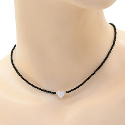 Чокер из шпинели шарик граненый 2мм с подвеской из циркона, 38см Радуга камня  фото 10