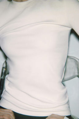 EMBROIDERED LONG SLEEVE T-SHIRT - Zara фото 7