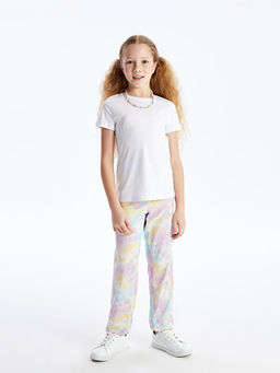 Beli Lastikli Batik Desenli K?z ?ocuk Jogger E?ofman Alt?