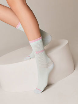 Цена за 2 пары. Носки Удлиненные CONTE ACTIVE бледно-бирюзовый