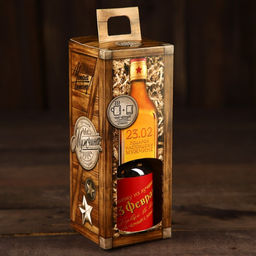 Подарочный набор на 23 февраля Лучший из лучших, чай чёрный с сушёными фруктами 50 г, стакан 250 мл. (18 ) - Фабрика счастья фото 3