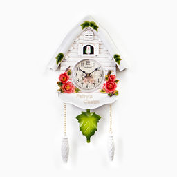 Часы настенные интерьерные большие с кукушкой «Замок фей», плавный ход, 44×26 см