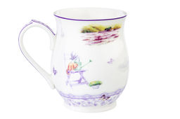 Кружка 350 мл 11,5*8,2*10 см Лаванда бочонок, NEW BONE CHINA - Elan gallery фото 3