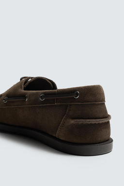 ZAPATO N?UTICO PIEL CASUAL / Marr?n - Zara фото 3