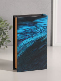 Шкатулка книга - сейф «Птицы. Зимородок» дерево, искусственная кожа, 21×13×5 см