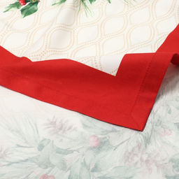 Набор новогодний Christmas wreath: скатерть 150×110 см +/-3 см с ВГМО, салфетка 40×40 см-4 шт., 100% хлопок
