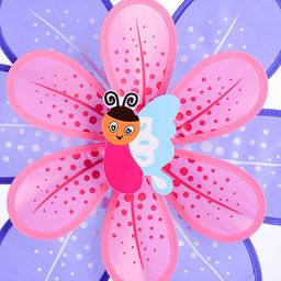 Ветерок "Насекомые на цветке"