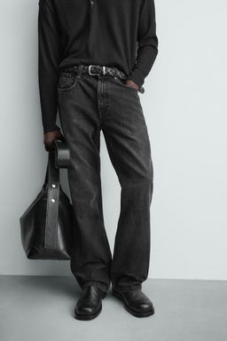 STRAIGHT-LEG JEANS WITH STUDS - Zara фото 5