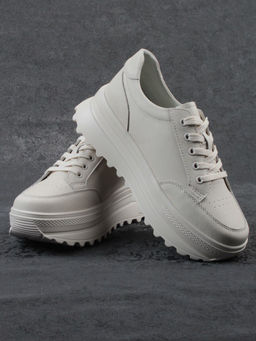 03-YC282-2 BEIGE Кроссовки женские (натуральная кожа) - Фабричный китай фото 17