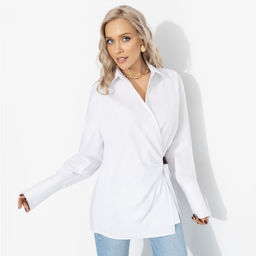 Рубашка на запах из хлопка, Переиграла всех - Charutti фото 16