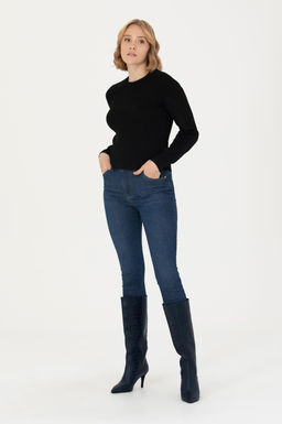 Женский черный свитер с круглым вырезом Неожиданная скидка в корзине - U.s. polo assn фото 11