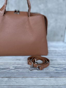 Женская кожаная сумка тоут 3120 Браун