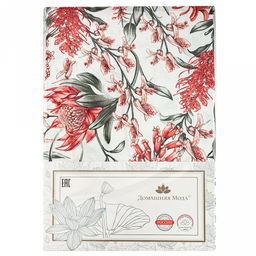 Скатерть 240х145см "Сардиния", длина стола до 200см, на 10-12 персон, рогожка, хлопок "Премиум" 186г/м2, упаковка классическая 28х41см, "Домашняя мода" (Россия)