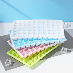 Форма для льда Доляна, 29×17.5×2.5 см, 60 ячеек, МИКС