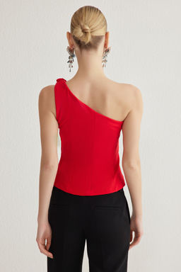 Beyaz Kol Dugum Detayl? Dokuma Bluz TPRSS25BZ00021 - Trendyolmilla фото 12