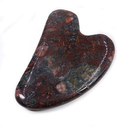 Скребок гуаша Гелеотроп яшма - борется с возрастными изменениями кожи и повышает ее упругость