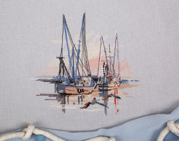 Набор для вышивания PANNA Скетчевые зарисовки GM-7268 Бухта Чарлстона 20.5 х 18.5 см