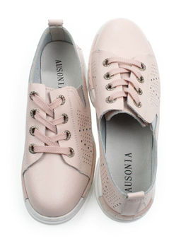 03-YB13-3 PINK Полуботинки летние женские (натуральная кожа)