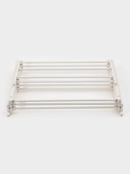 Сушилка для белья напольная LaDо́m, складная, раздвижная, металл, белая