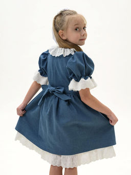 ДЛ 26-5 платье для девочки ЗАБАВА джинс